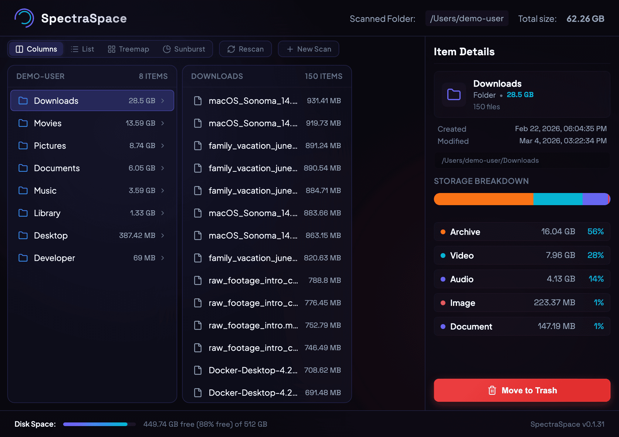 SpectraSpace Screenshot 2