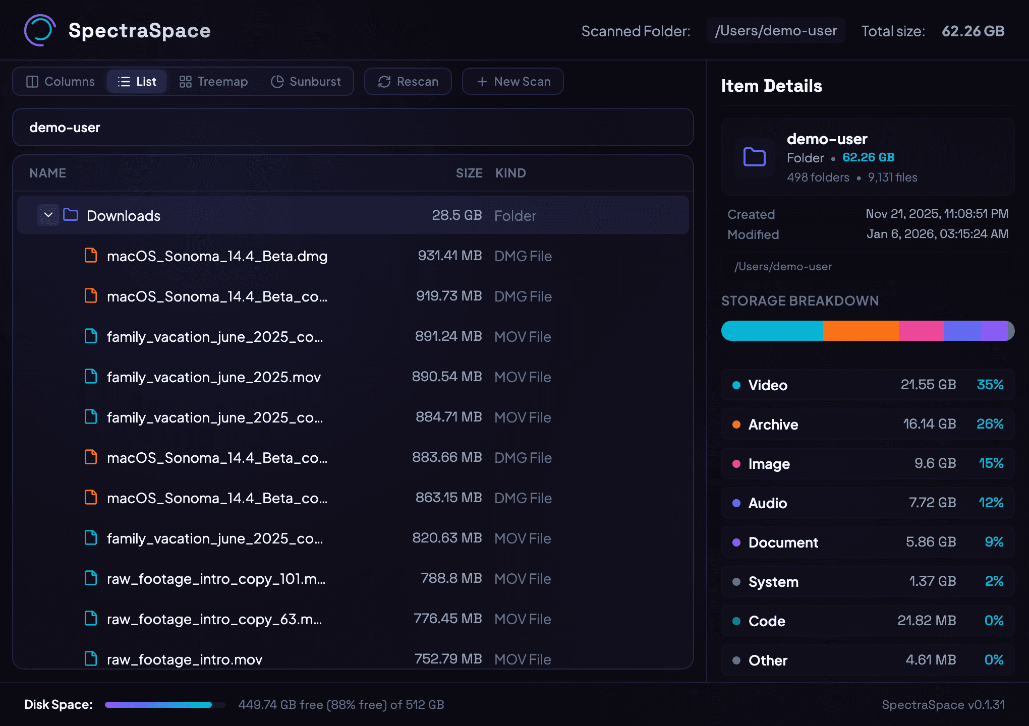 SpectraSpace Screenshot 3